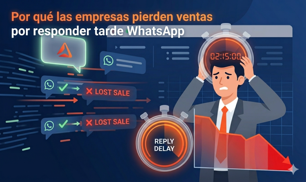 Por qué las empresas pierden ventas por responder tarde WhatsApp